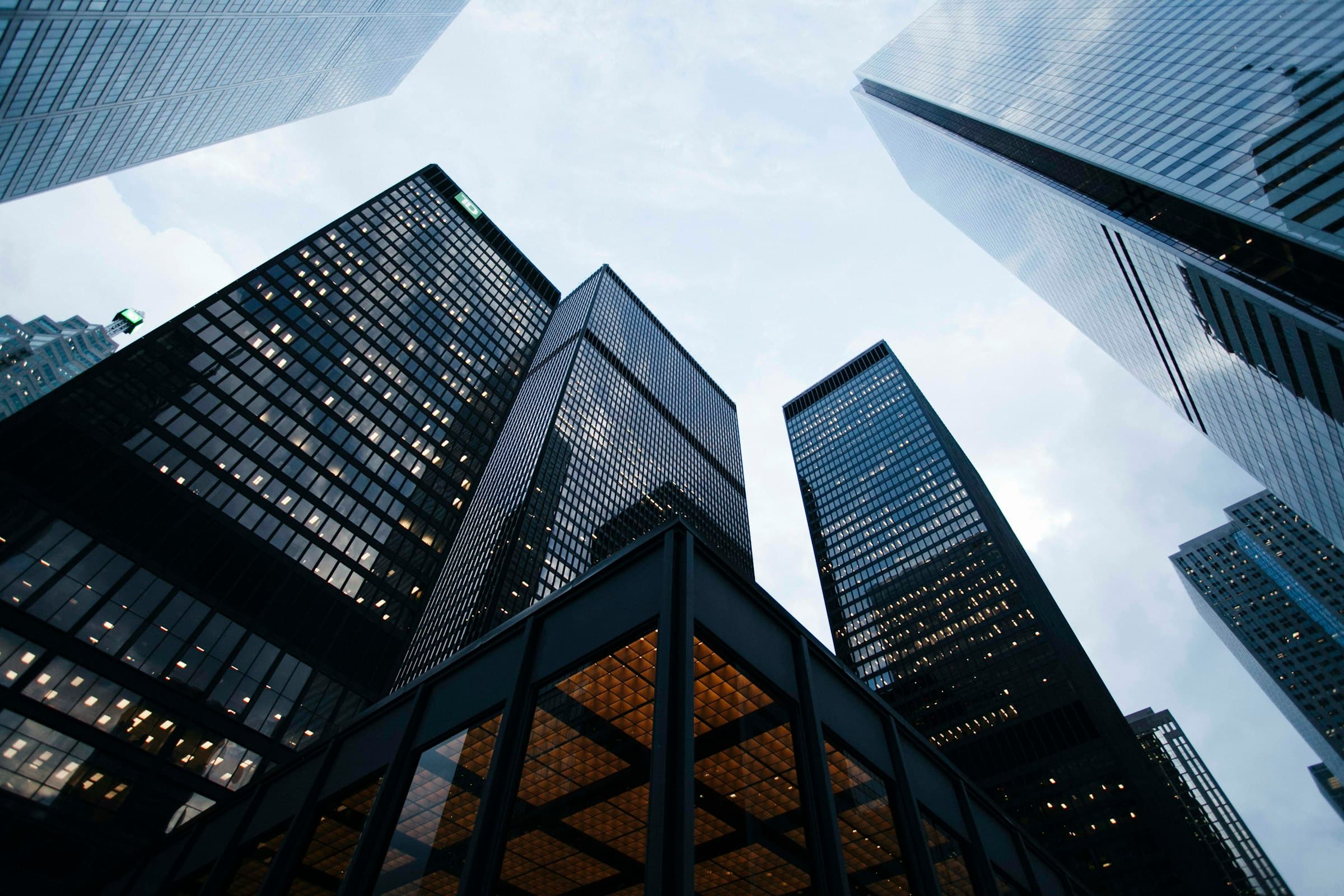 Modern commercial building exterior